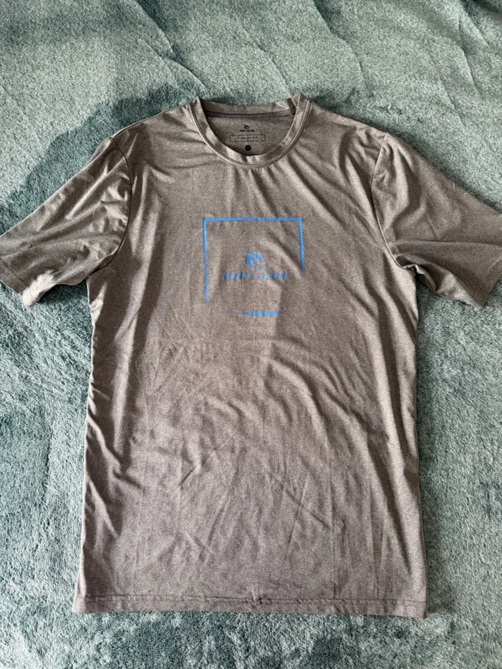 Men's Rip Curl T-Shirt Fit Swim‎ Shirt Gray UPF 50+ Size Medium